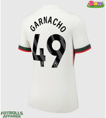 Chelsea Alejandro Garnacho #49 Bortatröja Kvinnor 2025-26 Kortärmad